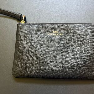 Coach Black Wristlet Clutch